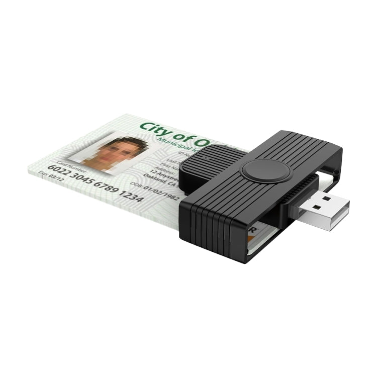 Rocketek CR318 USB 2.0 Smart Card / SIM / ID / CAC Card Reader Eurekaonline