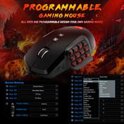 Rocketek GM900 24000DPI 16-keys RGB Light USB Wired Programming Gaming Computer Mouse (Black) Eurekaonline