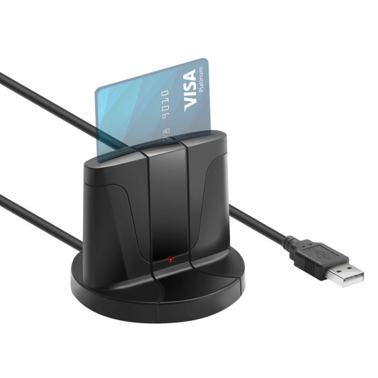 Rocketek SCR02 Desktop USB2.0 SIM / CAC Smart Card Reader (Black) Eurekaonline