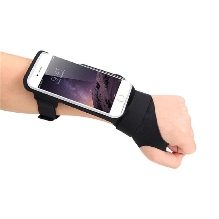 Running Sports Mobile Phone Wrist Bag, Specification:Under 5.5 inches(Black) Eurekaonline