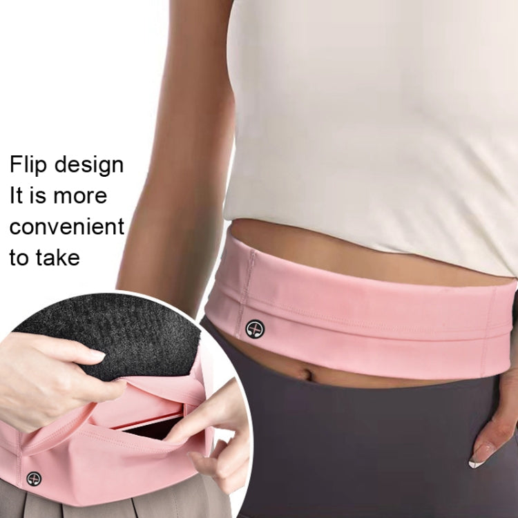 Running Waist Bag Invisible Outdoor Marathon Phone Storage Belt, Color: Pink+Kettle Eurekaonline