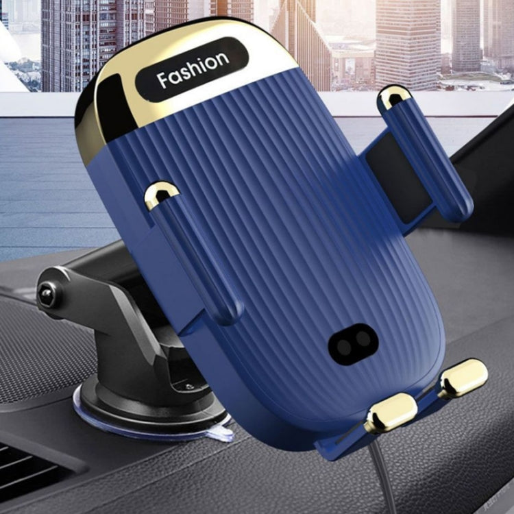S18 15W Car Wireless Charger Phone Holder, Color: Black With Suction Cup Bracket Eurekaonline