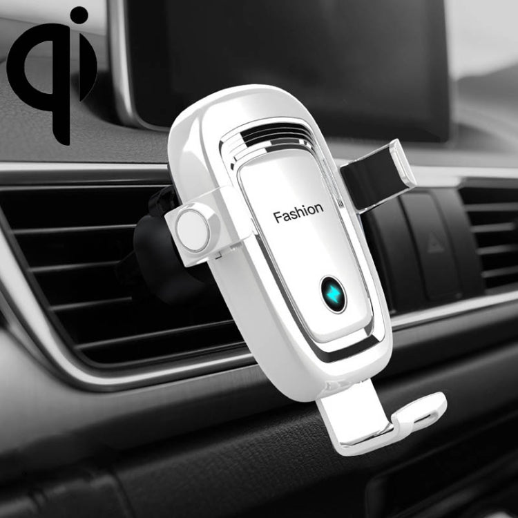 S19 15W Gravity Car Phone Wireless Charging Stand(White) Eurekaonline
