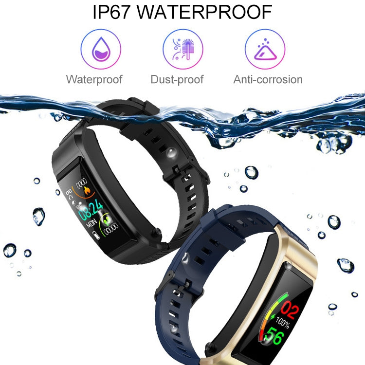 S2 1.08 inch TFT Color Screen Smart Watch, Silicone Strap ,IP67 Waterproof, Support Call Reminder /Heart Rate Monitoring/Sleep Monitoring/Blood Oxygen Monitoring/Blood Pressure Monitoring(Black) Eurekaonline