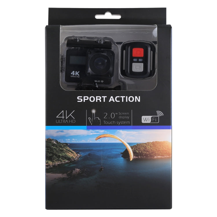 S300 HD 4K WiFi 12.0MP Sport Camera with Remote Control & 30m Waterproof Case, 2.0 inch LTPS Touch Screen + 0.66 inch Front Display, Generalplus 4248, 170 Degree A Wide Angle Lens(Black) Eurekaonline
