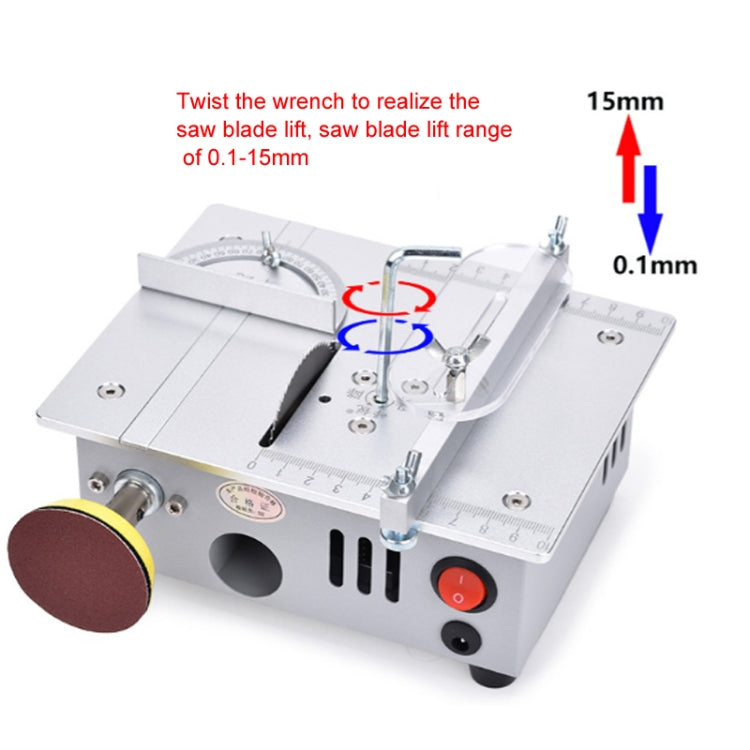 S6  96W Multifunctional Model Desktop Mini Table Saw Cutter,Spec: High-end Version(US Plug) Eurekaonline