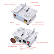 S6  96W Multifunctional Model Desktop Mini Table Saw Cutter,Spec: High-end Version(US Plug) Eurekaonline