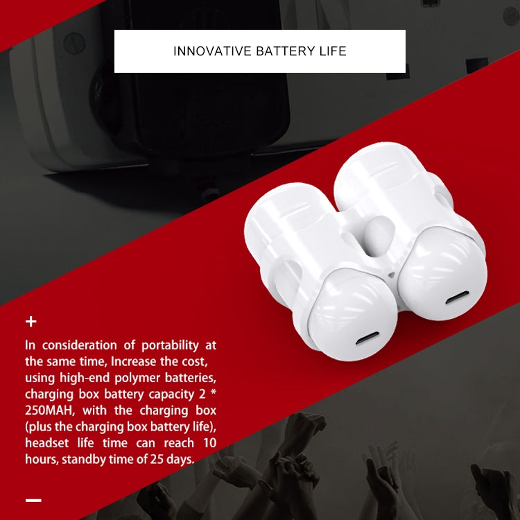 SABBAT X11 Mini Bluetooth 4.2 In-Ear Earphone with Charging Box, For iPad, iPhone, Galaxy, Huawei, Xiaomi, LG, HTC and Other Smart Phones Eurekaonline