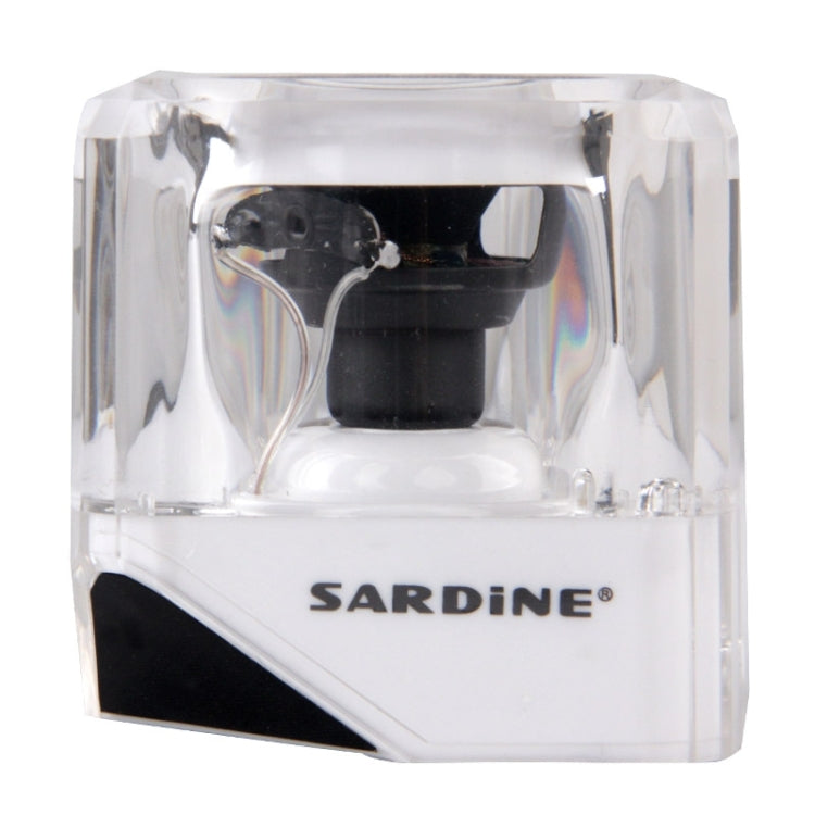 SARDiNE B5 TWS Crystal Case Bluetooth Speaker with Mic & LED Light(White) Eurekaonline