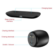 SARDiNE F1 Aluminium Alloy Stereo Wireless Bluetooth Speaker with Charging Dock, Support Hands-free(Gold) Eurekaonline