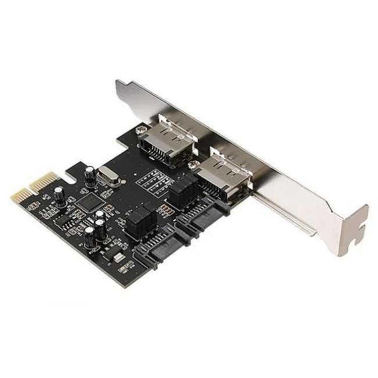 SATA PCI-E to ESATA Riser Card + SATA 3.0 6G PCIe to SATA Expansion Card Eurekaonline