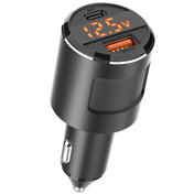 SC01 65W QC3.0 + PD Dual Ports Car Charger with Voltage Display(Black) Eurekaonline