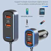 SC05 65.5W 6 in 1 PD / QC3.0 Fast Charge Extended Car Charger Eurekaonline