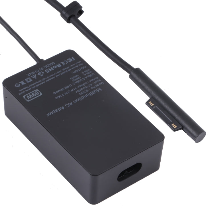 SC202 15V 2.58A 69W AC Power Charger Adapter for Microsoft Surface Pro 6/Pro 5/Pro 4 (EU Plug) Eurekaonline