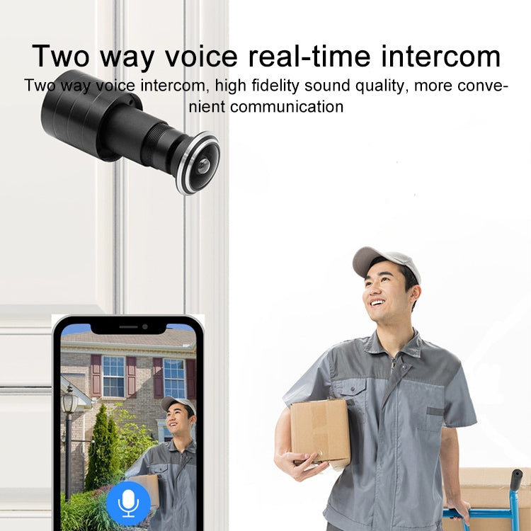 SDTX-9 1.8mm Focal Length Smart Home WiFi Remote HD Electronic Cat Eye Camera(Black) Eurekaonline