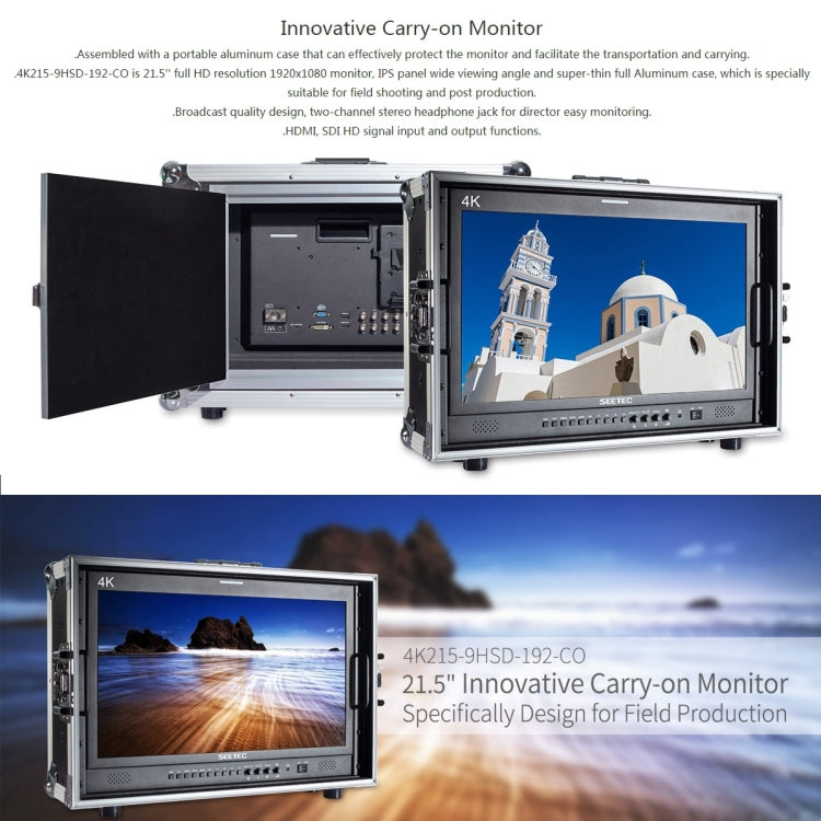 SEETEC 4K215-9HSD-CO 1920x1080 21.5 inch SDI / HDMI Full HD Director Box Camera Field Monitor Eurekaonline