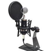 SH-101 Microphone Shockproof Bracket Condenser Microphone Blowout Cover Set(Black) Eurekaonline