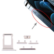 SIM Card Tray + Side Keys for iPhone 12 Pro Max(White) Eurekaonline