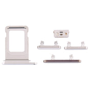 SIM Card Tray + Side Keys for iPhone 12 Pro Max(White) Eurekaonline