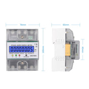 SINOTIMER Three-Phase Backlight Display Electricity Meter 5-100A 400V(DDS024T Transparent Shell) Eurekaonline