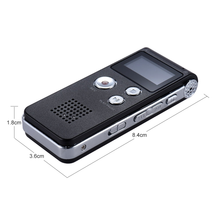 SK-012 16GB USB Dictaphone Digital Audio Voice Recorder with WAV MP3 Player VAR Function(Black) Eurekaonline