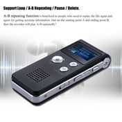 SK-012 16GB USB Dictaphone Digital Audio Voice Recorder with WAV MP3 Player VAR Function(Black) Eurekaonline