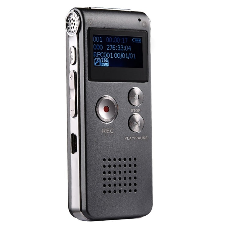 SK-012 32GB USB Dictaphone Digital Audio Voice Recorder with WAV MP3 Player VAR Function(Grey) Eurekaonline