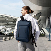SKV B20430 Men Large Capacity Commute Computer Bag Business Casual Backpack(Grey) Eurekaonline