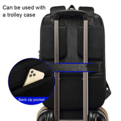 SKV B20430 Men Large Capacity Commute Computer Bag Business Casual Backpack(Grey) Eurekaonline