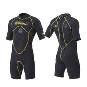 SLINX 1103 3mm Neoprene Super Elastic Wear-resistant Warm Y-splicing Wet Short-sleeved One-piece Wetsuit for Men Eurekaonline