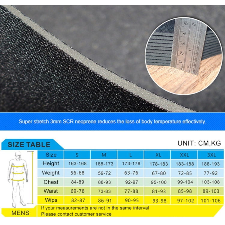 SLINX 1106 5mm Neoprene + Towel Lining Super Elastic Wear-resistant Warm Semi-dry Full Body One-piece Wetsuit for Men, Size: XXXL Eurekaonline
