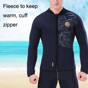 SLINX 1109 Padded Thermal Split Dive Jacket Surf Wetsuit, Size: 3XL(Black) Eurekaonline