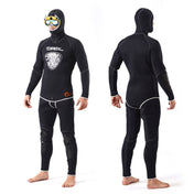 SLINX 1301 2 in 1 5mm Neoprene Super Elastic Wear-resistant Warm Long-sleeved Split Wetsuit Set for Men, with Hood, Size: L Eurekaonline