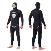 SLINX 1301 2 in 1 5mm Neoprene Super Elastic Wear-resistant Warm Long-sleeved Split Wetsuit Set for Men, with Hood, Size: L Eurekaonline