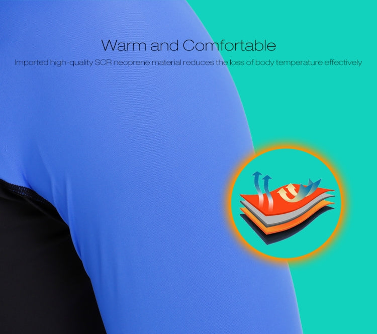 SLINX 1707 Lycra Quick-drying Long-sleeved Sunscreen Full Body Diving Wetsuit for Men, Size: L Eurekaonline
