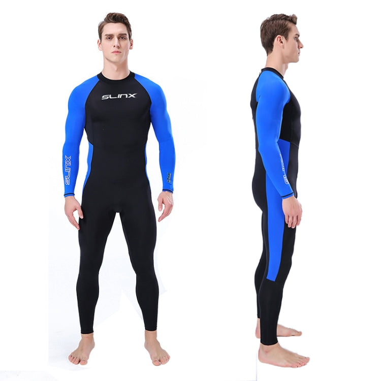 SLINX 1707 Lycra Quick-drying Long-sleeved Sunscreen Full Body Diving Wetsuit for Men, Size: M Eurekaonline