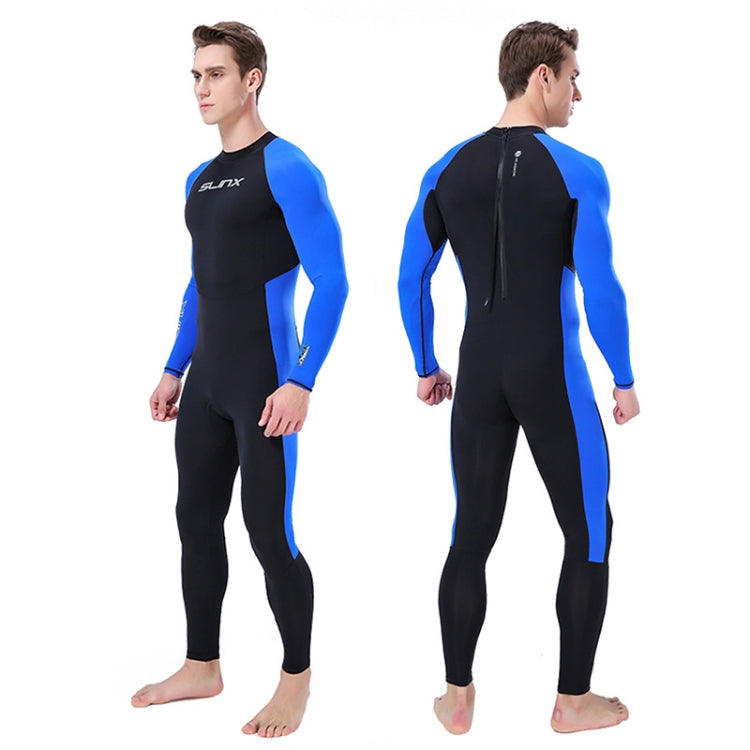 SLINX 1707 Lycra Quick-drying Long-sleeved Sunscreen Full Body Diving Wetsuit for Men, Size: XXXL Eurekaonline