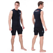 SLINX Full Fleece Inner Diving Thermal Vest, Size: 3XL(Black) Eurekaonline