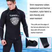 SLINX Thickened Long-sleeved Split Wetsuit With Headgear, Size: XXL(Pants) Eurekaonline