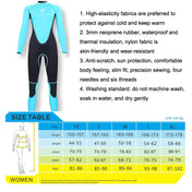 SLINX Women Slim Sun Protection Warm Wetsuit Long -Sleeved Full Body Snorkeling Supreme Surfing, Size: M(Lake Green) Eurekaonline