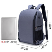 SLR Camera Bag Anti-theft Waterproof Large Capacity Shoulder Outdoor Photography Bag Fashion Camera Backpack(Black) Eurekaonline