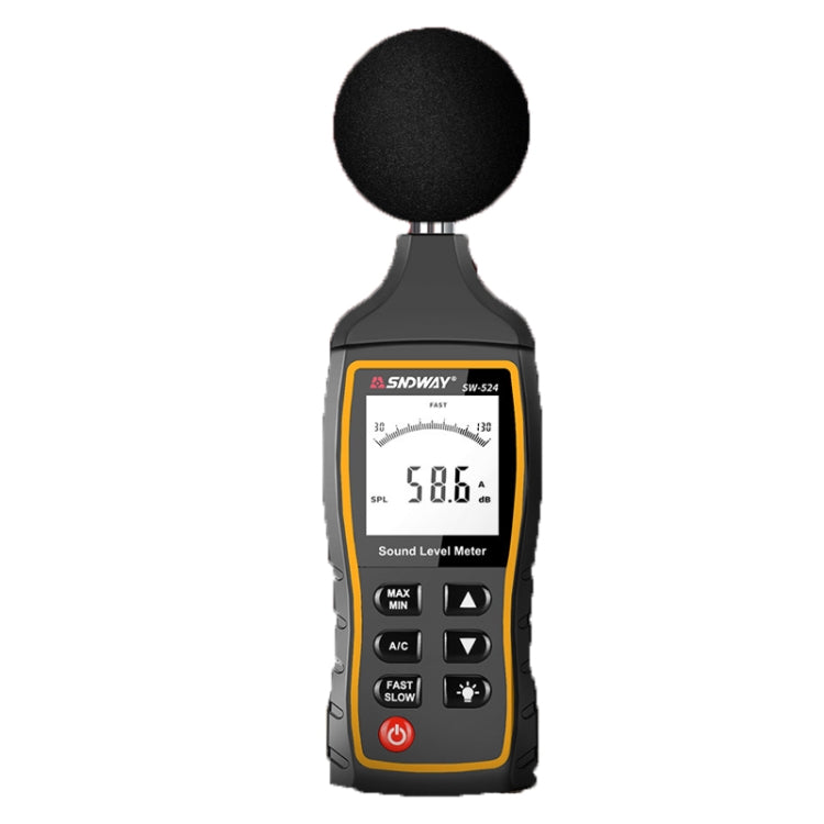 SNDWAY Handheld High Precision Noise Decibel Meter, Model:SW524(Storage+USB Communication) Eurekaonline