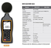 SNDWAY Handheld High Precision Noise Decibel Meter, Model:SW524(Storage+USB Communication) Eurekaonline