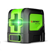 SNDWAY SW-311G Laser Level Covering Walls and Floors 2 Line Green Beam IP54 Water / Dust proof(Green) Eurekaonline