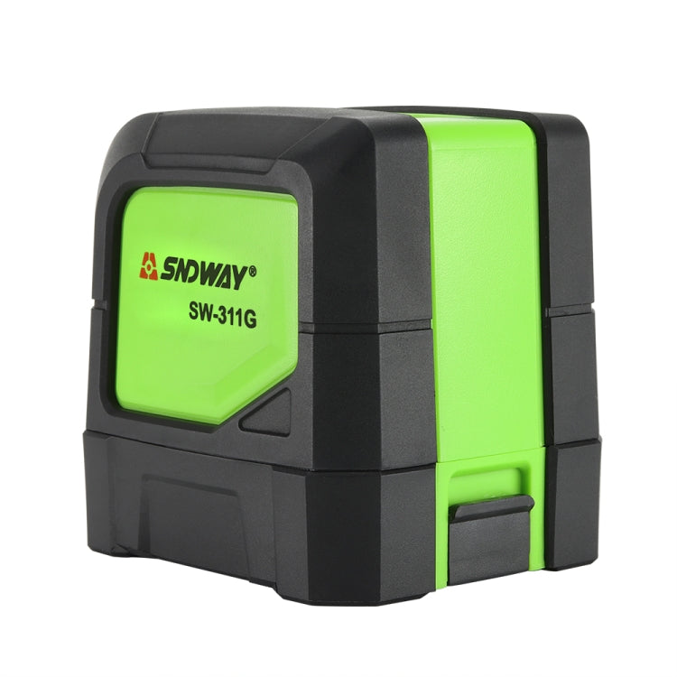 SNDWAY SW-311G Laser Level Covering Walls and Floors 2 Line Green Beam IP54 Water / Dust proof(Green) Eurekaonline