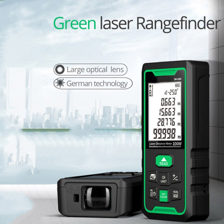 SNDWAY SW50G High-precision Indoor and Outdoor Green Laser Rangefinder, Distance: 50m Eurekaonline