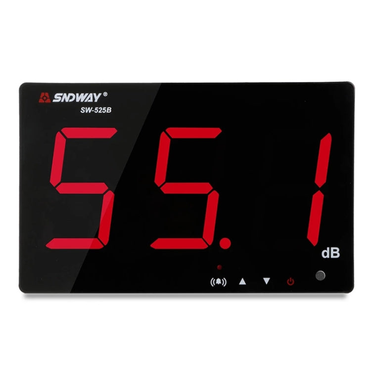 SNDWAY Wall-mounted 30~130dB Large Screen Digital Display Noise Decibel Monitoring Testers, Specification:SW525B with Storage + USB Eurekaonline