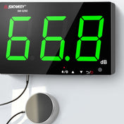 SNDWAY Wall-mounted 30~130dB Large Screen Digital Display Noise Decibel Monitoring Testers, Specification:SW525G with Storage + USB Green Eurekaonline