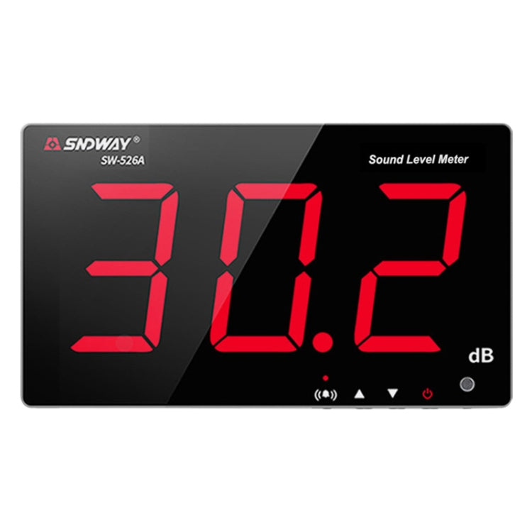 SNDWAY Wall-mounted 30~130dB Large Screen Digital Display Noise Decibel Monitoring Testers, Specification:SW526A 18 inch Display Eurekaonline