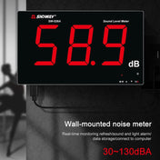 SNDWAY Wall-mounted 30~130dB Large Screen Digital Display Noise Decibel Monitoring Testers, Specification:SW526A 18 inch Display Eurekaonline